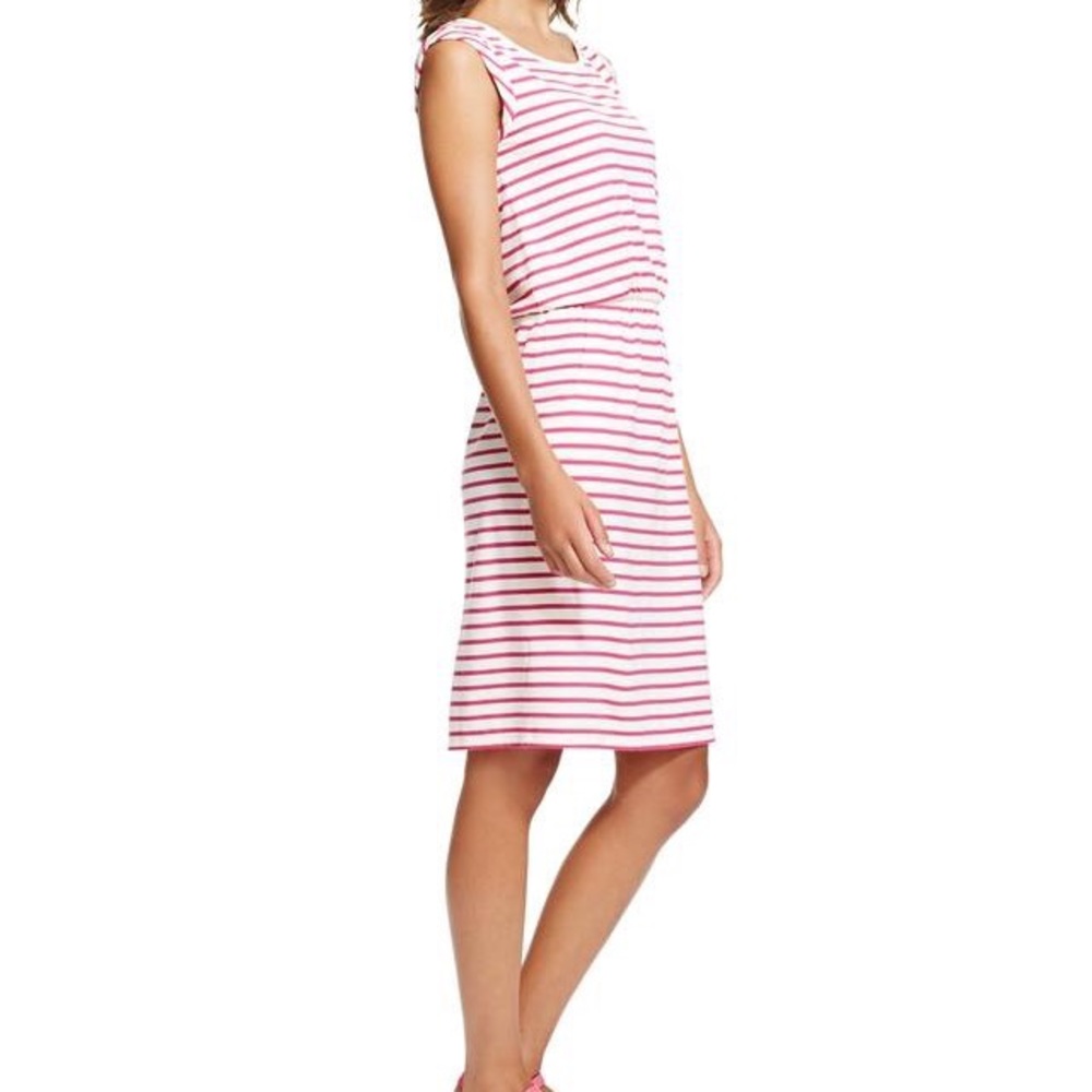 Boden Blackberry pink striped dress US6R